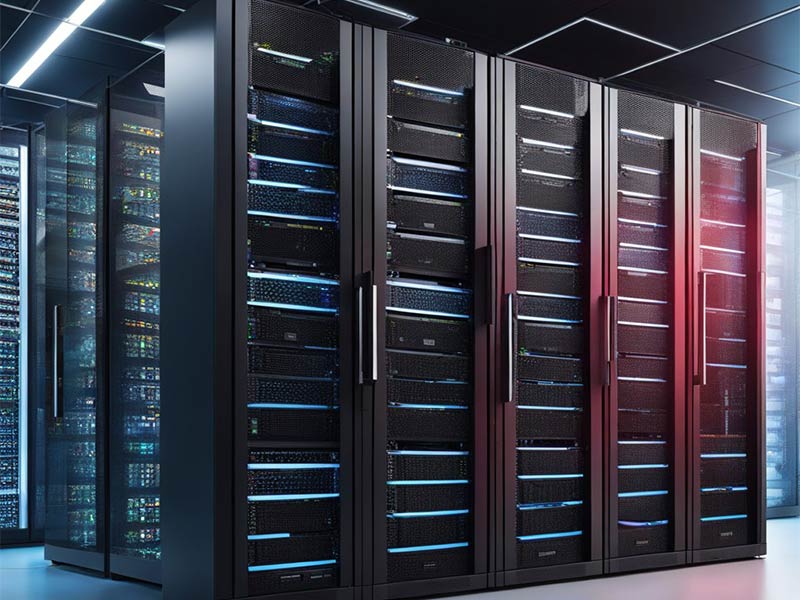 server racks for a cyber security business